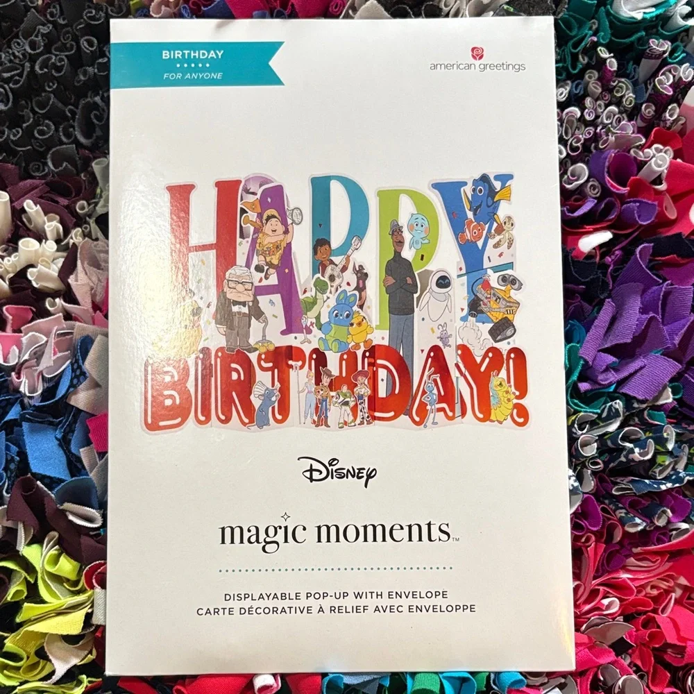🆕American Greetings-Magic Moments ’Disney’ Characters Birthday Pop Up Card